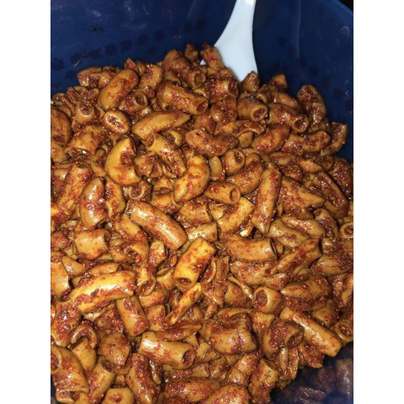 

makaroni bantet pedas daun jeruk