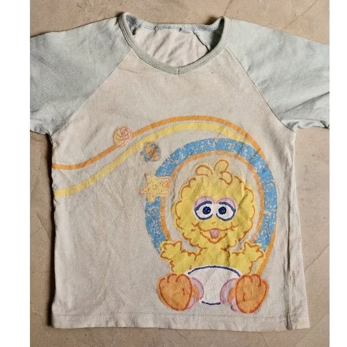 kaos baju atasan anak unisex sesame street kids fashion