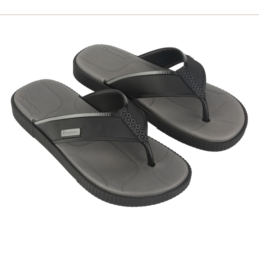 Sandal Pria Ipanema Vintage Ad Black/Black/Grey