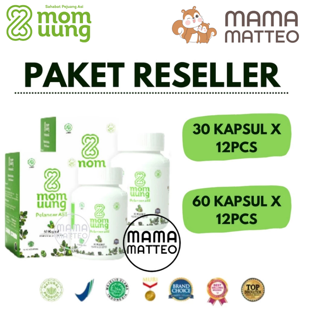 MOM UUNG RESELLER ASI BOOSTER KAPSUL PAKET 12PCS / MOM UUNG BANDUNG