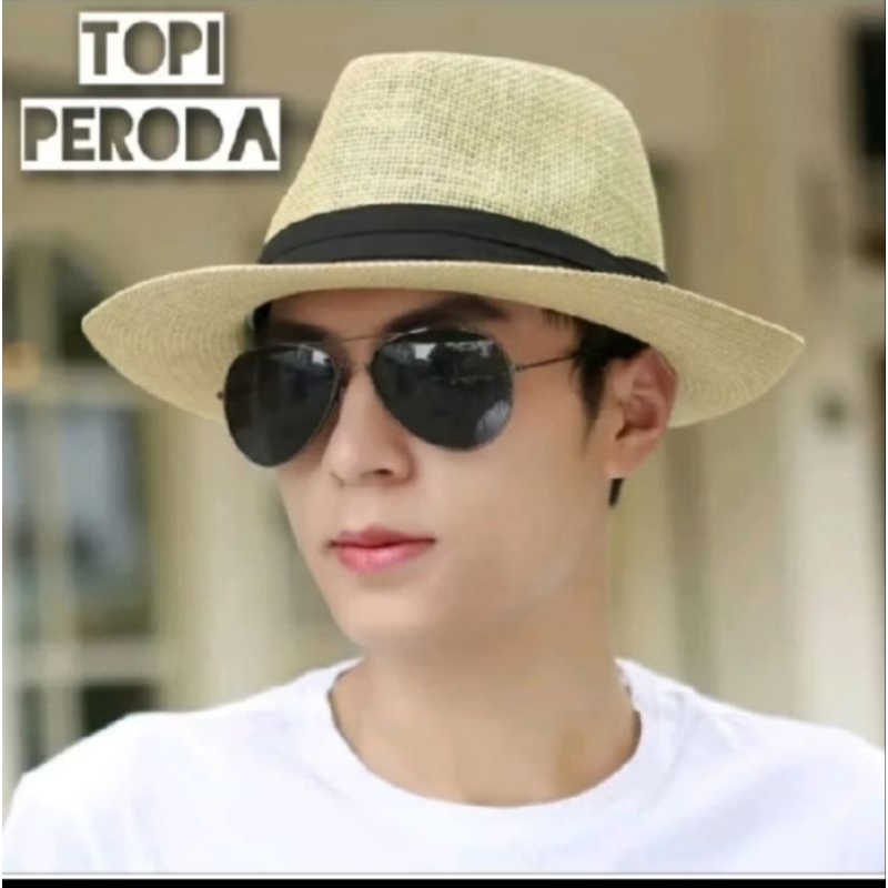 topi panama topi fedora lebar