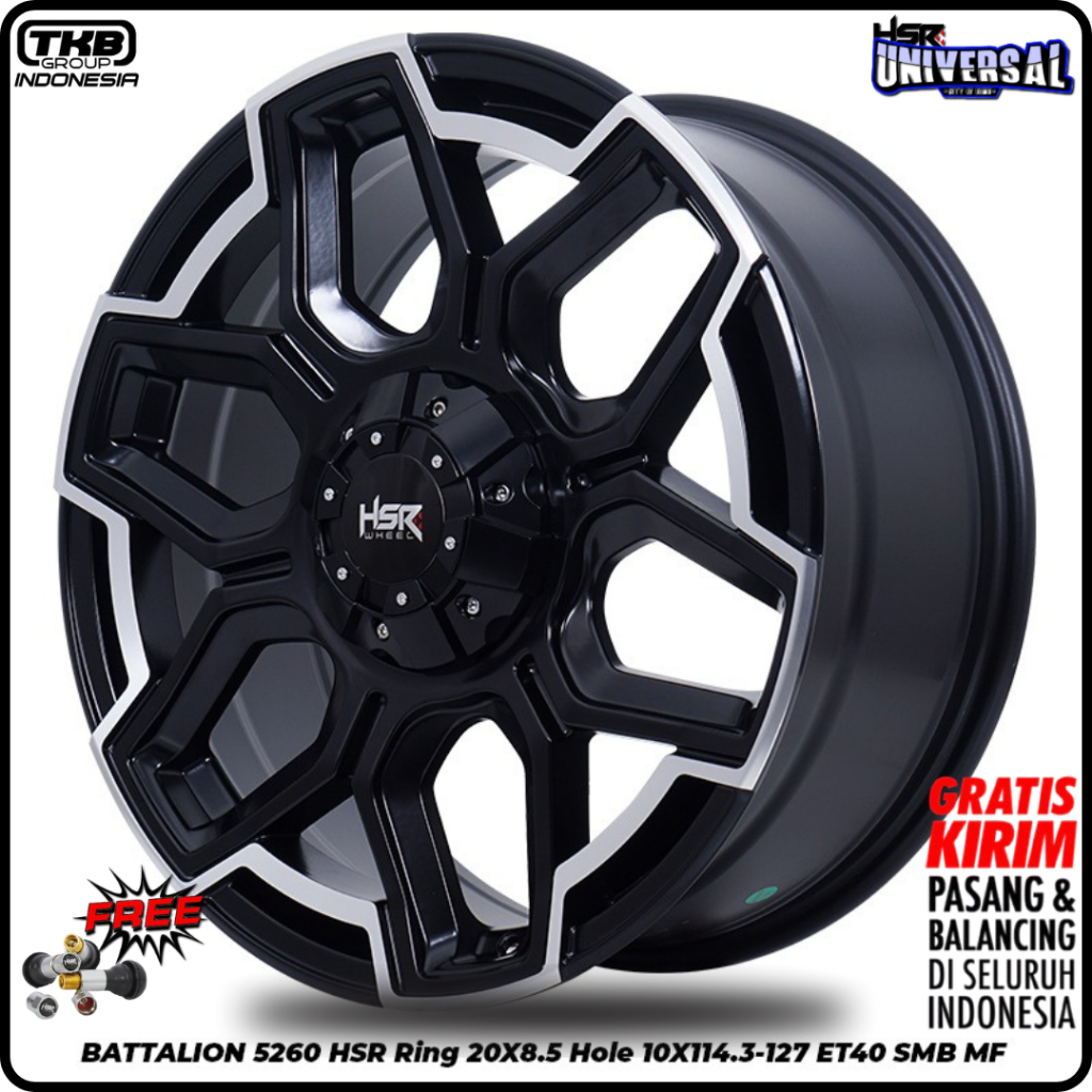 Velg Mobil Rubicon Hrv Santafe Ring 20 HSR Battalion Pcd 5x114,3 5x127