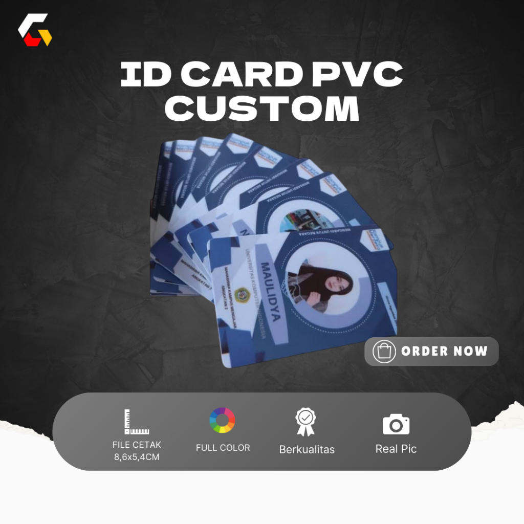 

Cetak Kartu Id Card Bahan PVC Custom Name Tag Card Photo Card Kartu Member dll