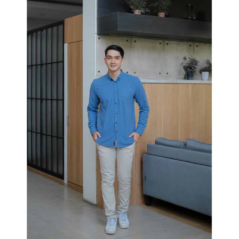 KEMEJA PIQUE PANJANG ORIGINAL NESS WARDROBE