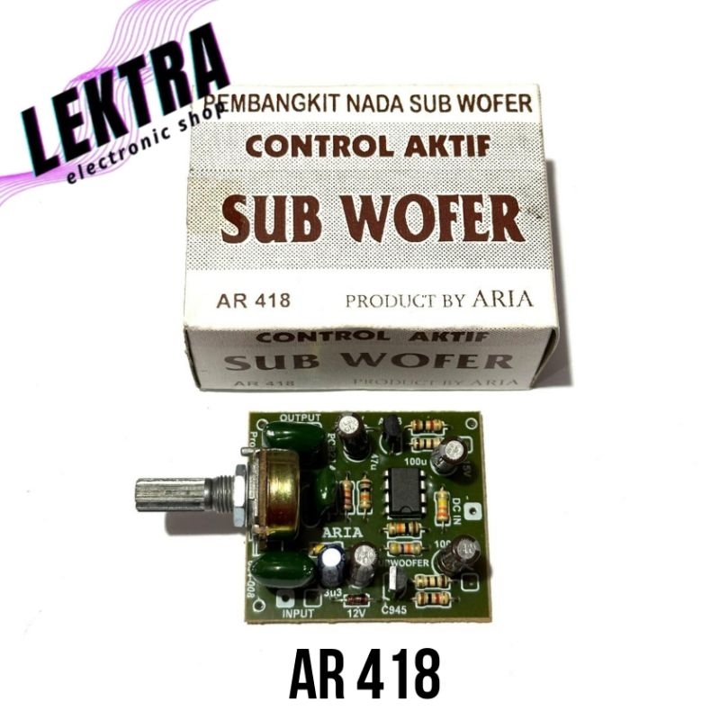 Kit AR 418 ARIA Kontrol Aktif Sub Wofer Pembangkit Nada Subwoofer Control
