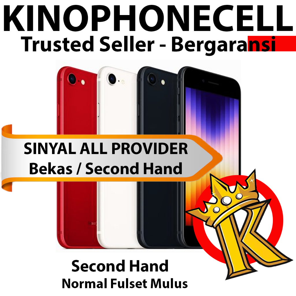 iPhone SE 3 2022 / Xs / Xs Max 64GB / 256GB Second Original 100% | Mulus Normal