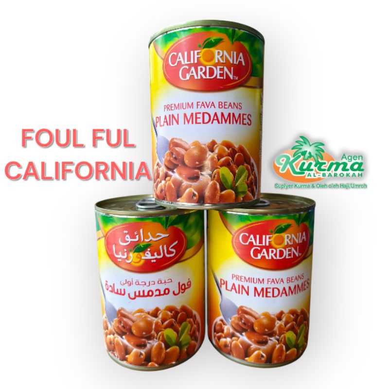 

Foul Ful Medammes California 400Gr TEMAN ROTI TAMIS HUBBUS