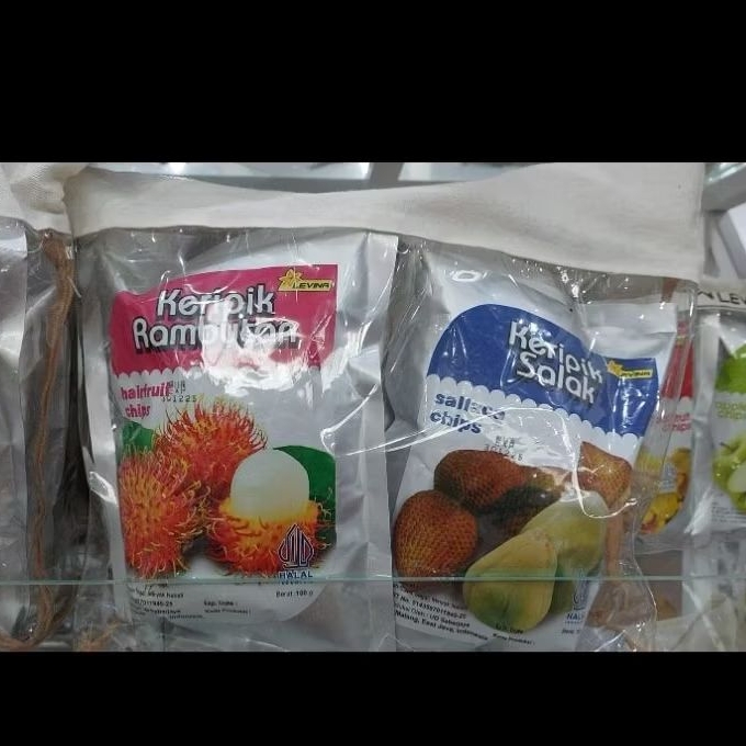 

keripik buah isi 5 kemasan tas levina