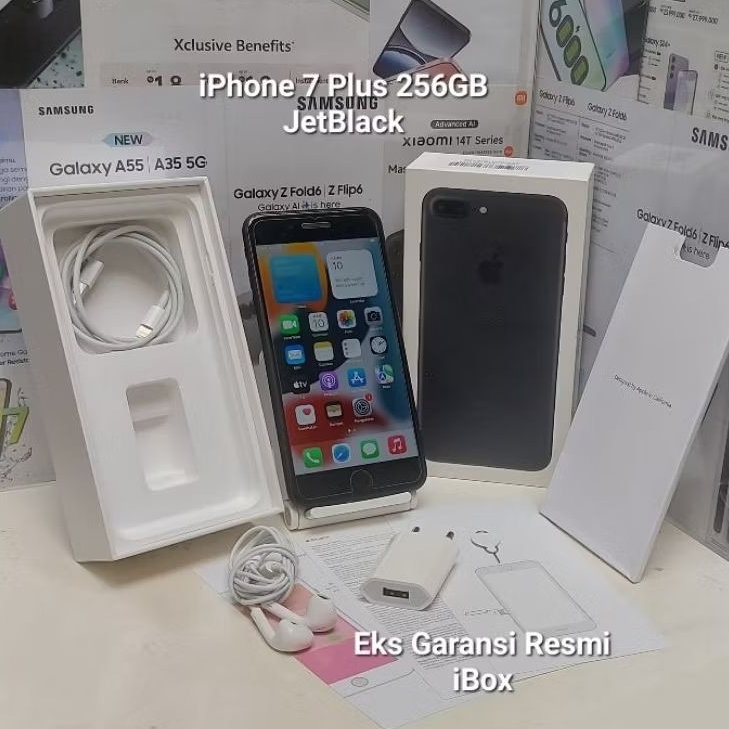 iPhone 7 Plus 256GB Second Fullset Mulus Eks Garansi Resmi iBox