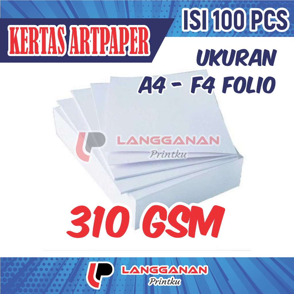 KERTAS ART CARTON 310 GSM KERTAS ART PAPER 310 KERTAS ART KARTON GLOSSY KERTAS ART PAPER TEBAL