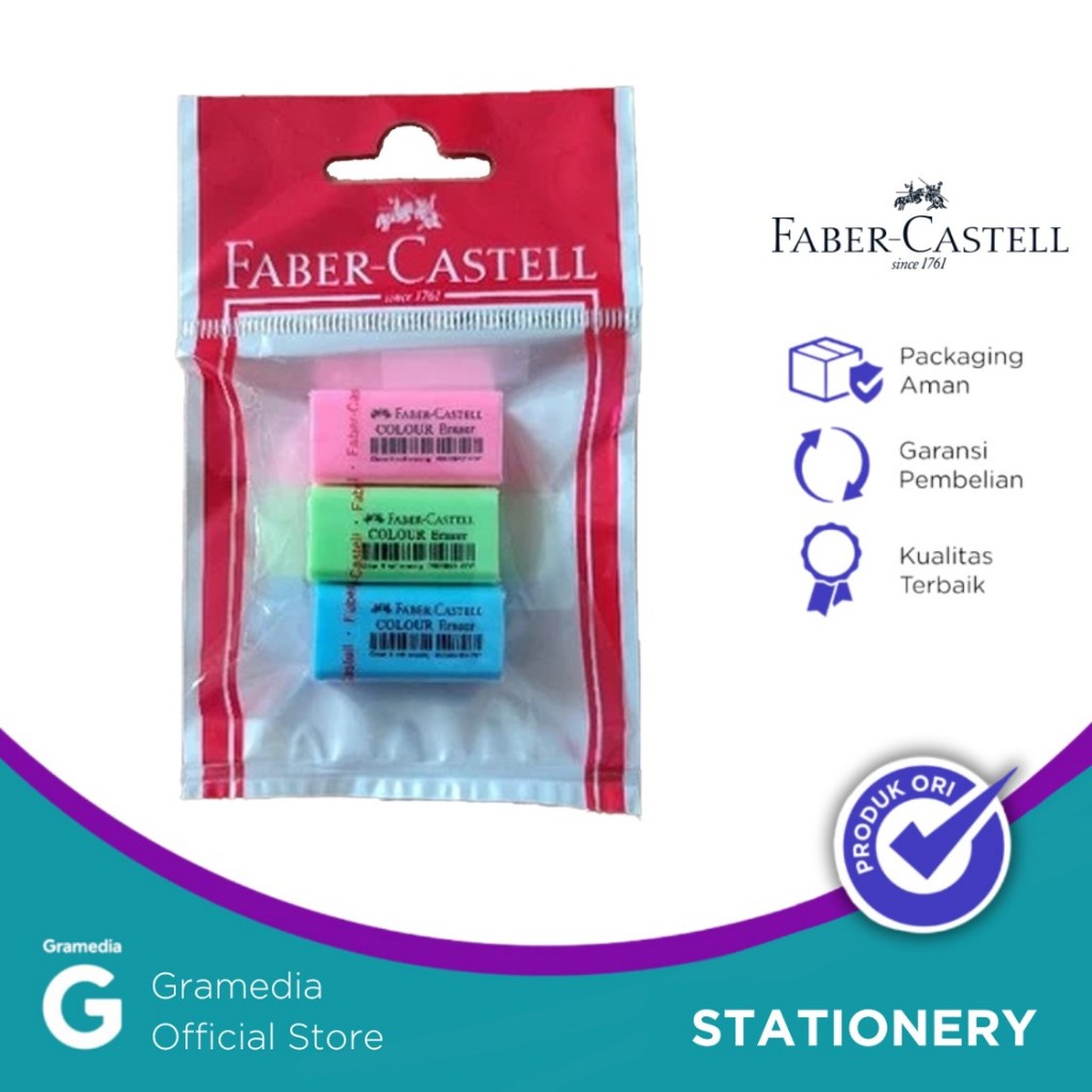 

Faber Castell Penghapus Warna Set Isi 3 Pcs
