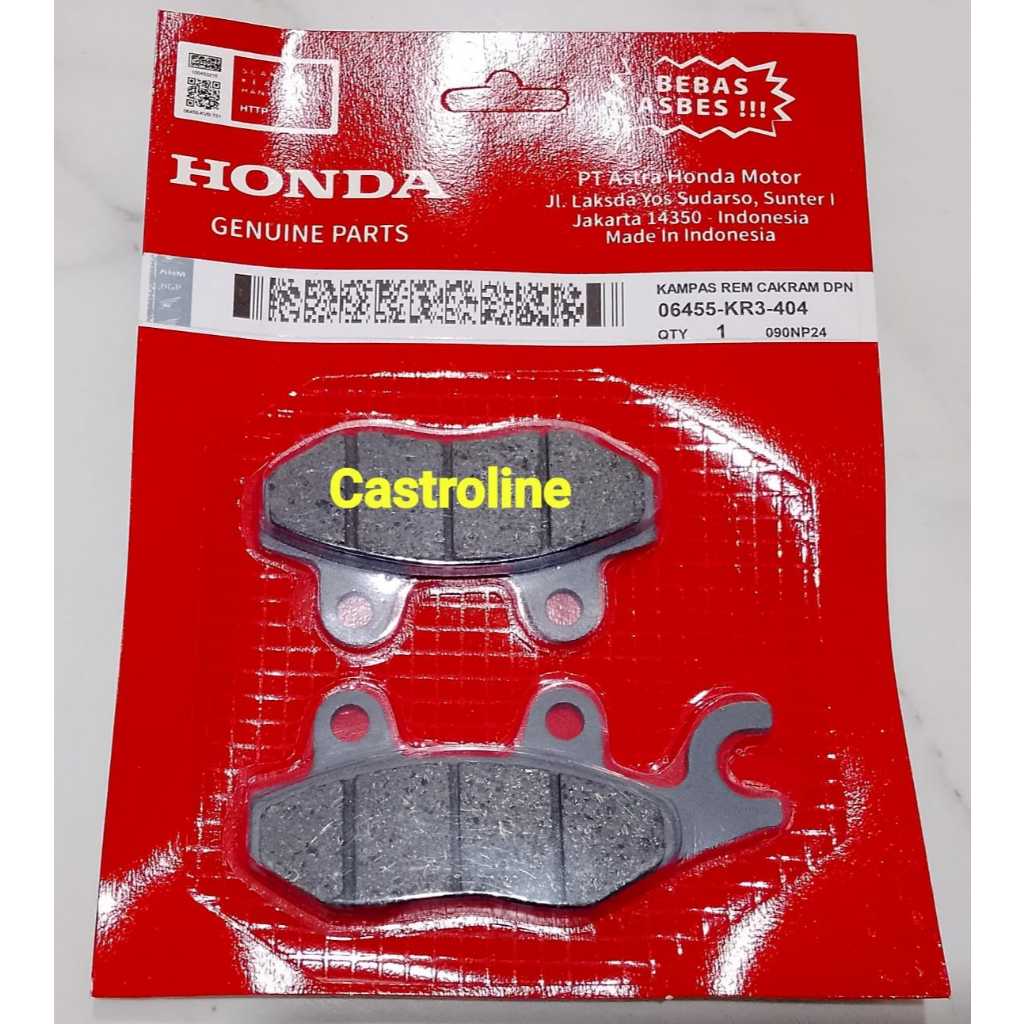 Kampas Rem / Dispad Depan Honda Supra X / Grand / KR3 HITAM (GRADE A)