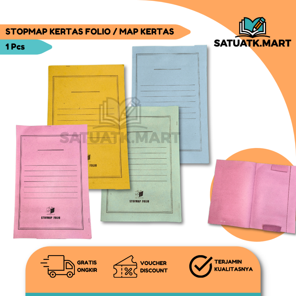 

(1 Pcs) Stopmap Kertas Folio/ Map Kertas