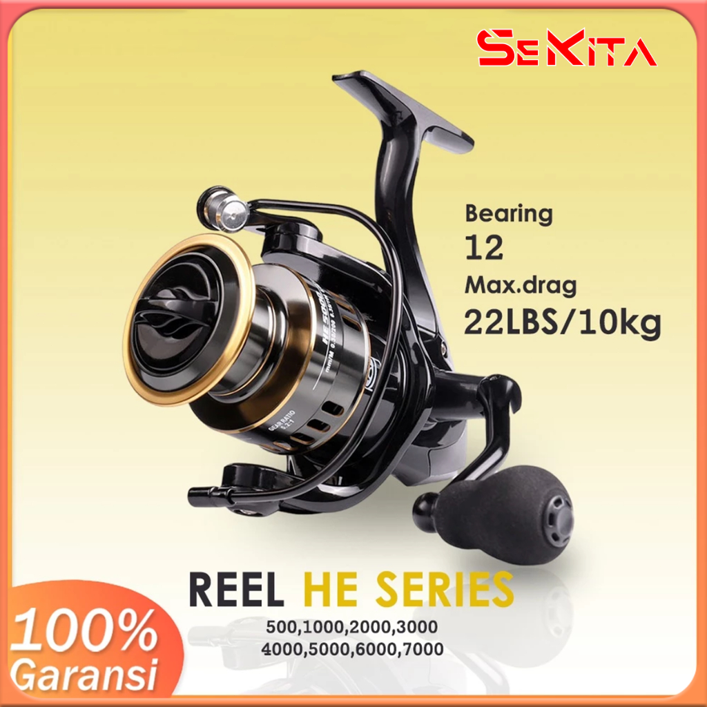 Reel Pancing 10kg HE500 - 7000/ Reel Pancing Murah Kuat Power Handle/ Reel Pancing Laut Tarikan