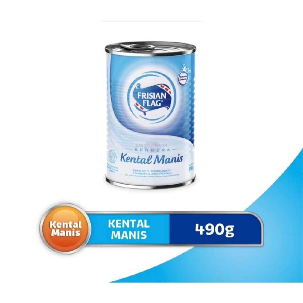 

Frisian Flag susu Bendera Kental Manis Kaleng 490gr / 490 gr