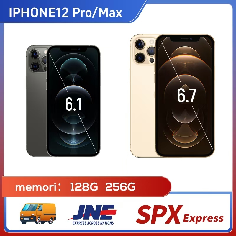 IPHONE 12Pro 128GB 256GB Tangan kedua 100%ORI LCD MULUS NORMAL FULSET Kondisi Perfect apple 12proMax