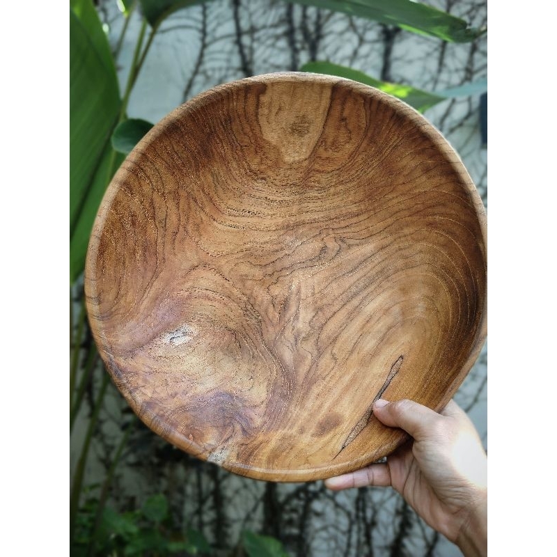 Mangkok Besar Akar Kayu Jati