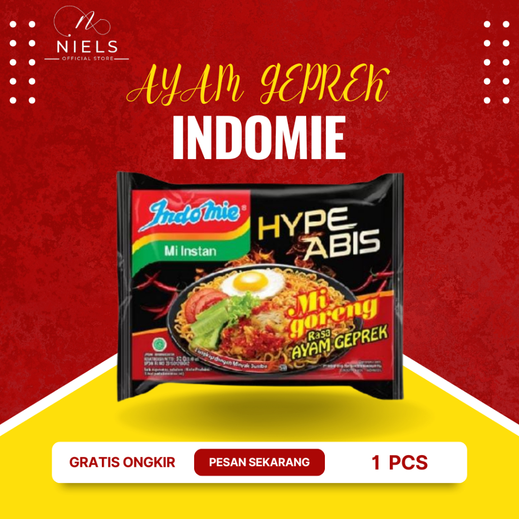 

Niels - Indomie Hybe Abis Ayam Geprek 1 Pcs 85gr
