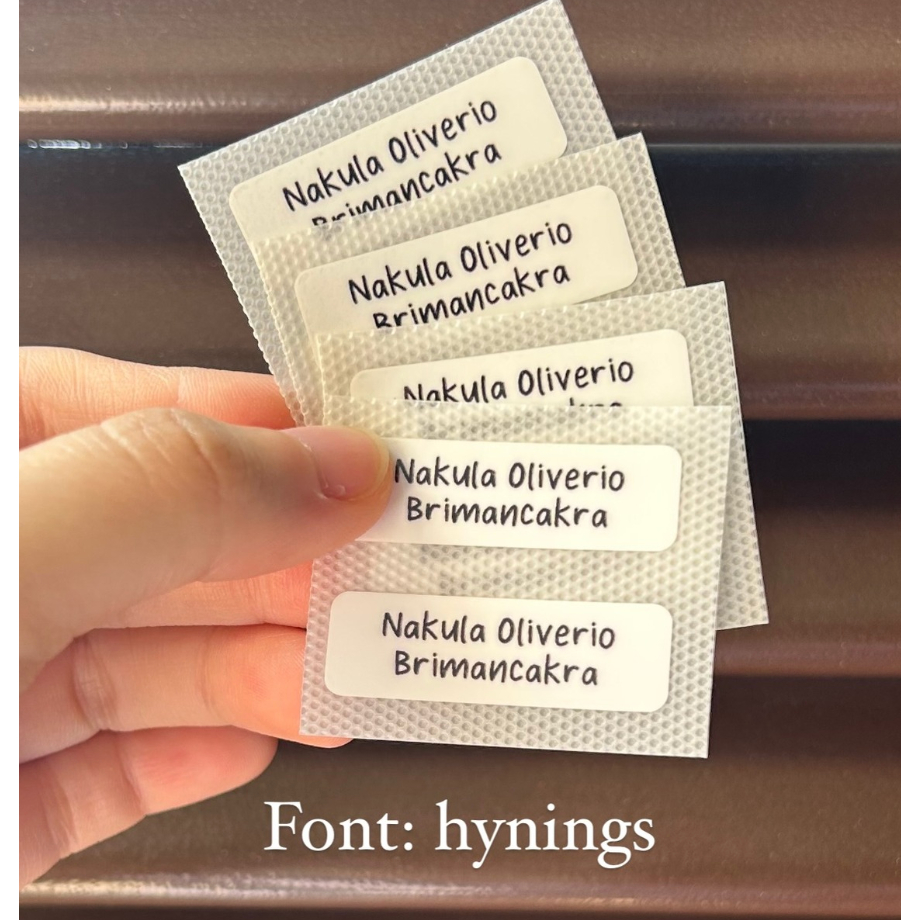 

(stiker BAJU) Printed Polyflex White SHETICKER (PO 3 HARI)