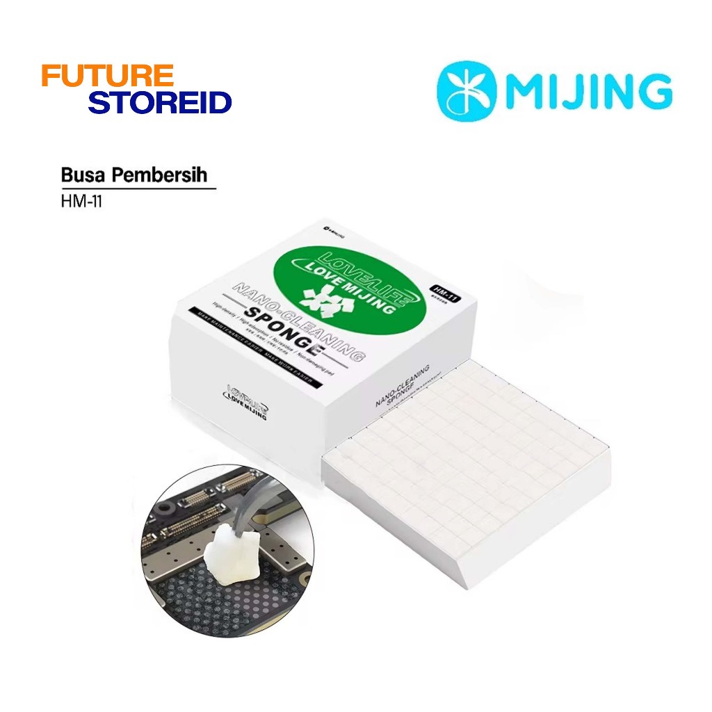 HM 11 BUSA MIJING PEMBERSIH CLEANING SPONGE ORIGINAL - Busa Pembersih Untuk IC Motherboard Elektroni