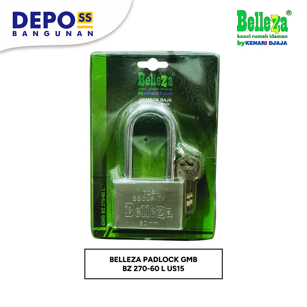 KUNCI GEMBOK BELLEZZA PADLOCK GMB BZ 270-60 L US15