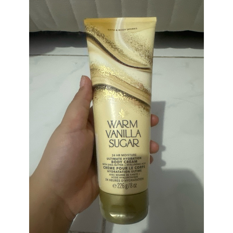 (Preloved) BBW ORIGINAL1000% 229gr BODY CREME WARM VANILLA SUGAR