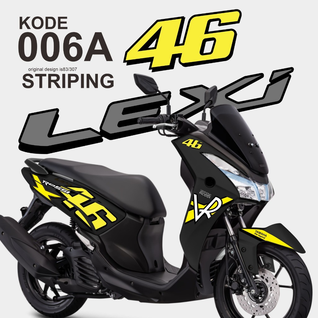 Striping Stiker Variasi Yamaha Lexi Variasi Motorcyle
