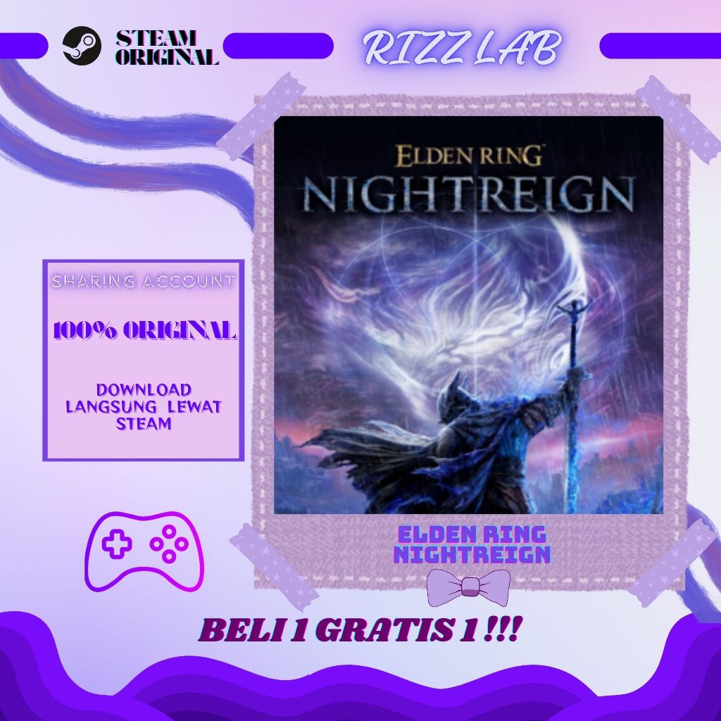 Elden Ring Nightrein PC original Steam guard