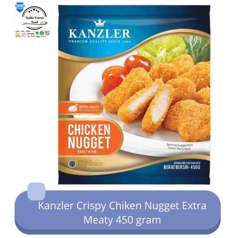 

Kanzler Chiken Nugget Extra Meaty 450 gram