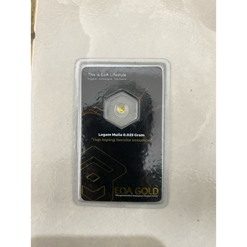 EMAS MINI BLACK EOA GOLD 0,025 GRAM