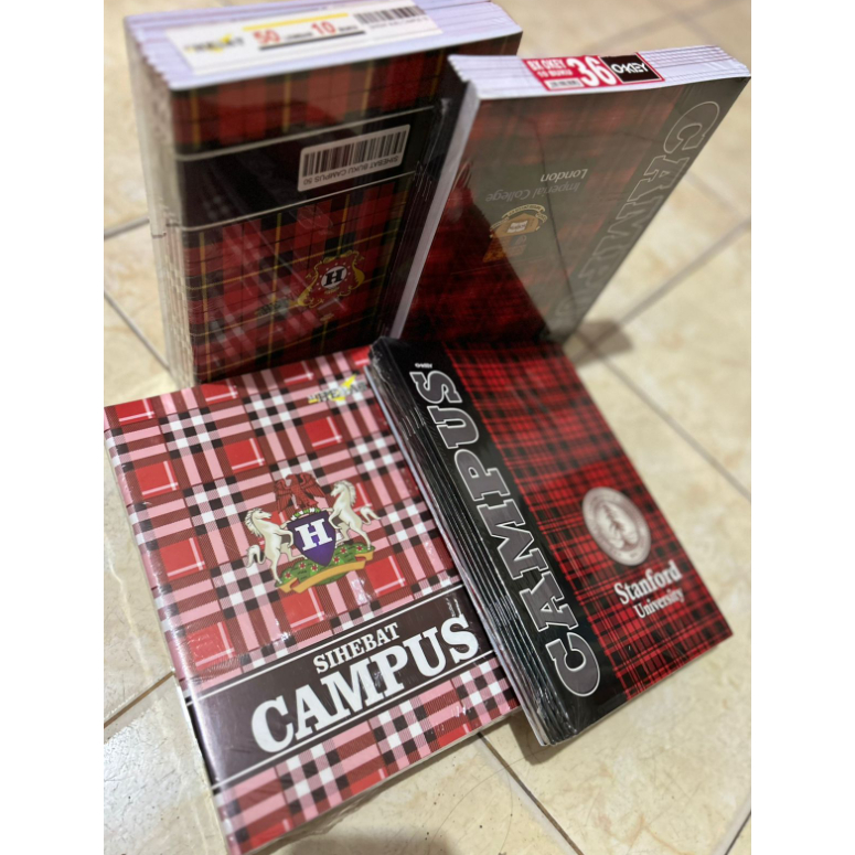 

BUKU TULIS CAMPUS PANJANG 50lembar & 36lembar | 1pack 10pcs buku