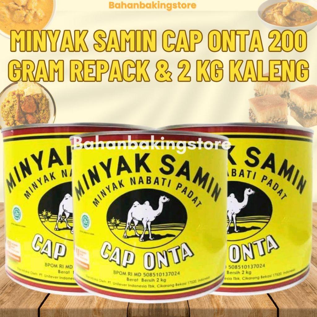 

MINYAK SAMIN CAP ONTA 200 GRAM REPACK & 2 KG KEMASAN KALENG | MINYAK PADAT NABATI