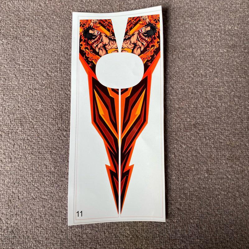 

stiker livery bus anime kode 11 vynil laminasi