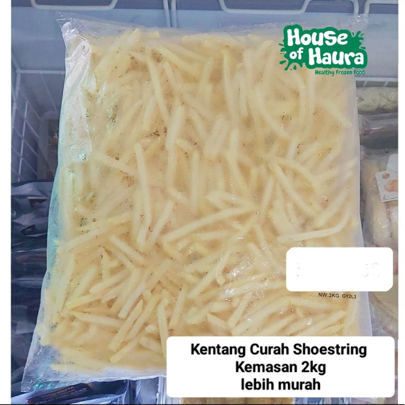 

Kentang Shoestring Curah 2kg lebih murah