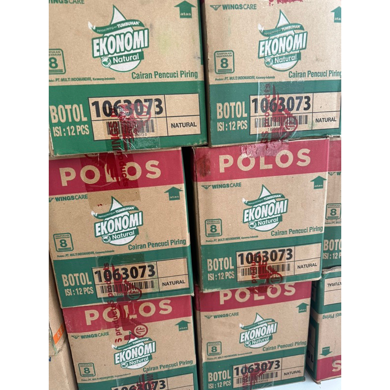 1 dus Ekonomi Sabun cuci piring botol 650ml isi 12botol / Ekonomi pencuci piring by wings