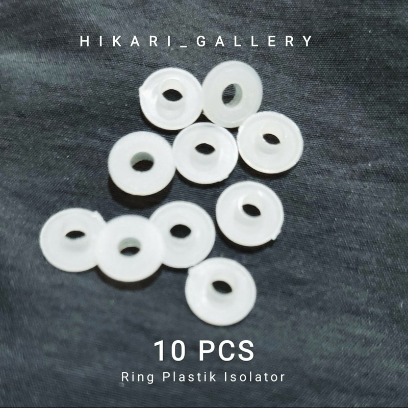 [10 Pcs] Ring Isolator Kancing untuk Mika Transistor mosfet sanken harga eceran per 10pcs / Plastik 