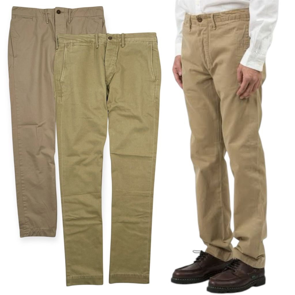 RRL BY RALPH LAUREN OFFICER FLAT FRONT CHINO | CELANA PANJANG CHINO RRL BY RALP LAUREN