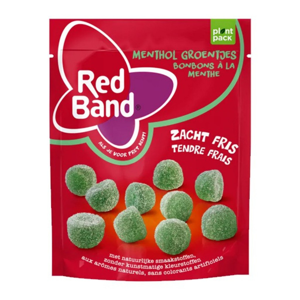 

Holland Red Band Menthol Groentjes Permen Mentol Hijau - Gluten Free