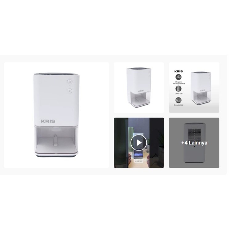 Kris 1.2 Ltr Dehumidifier - Pengering Udara Ruangan