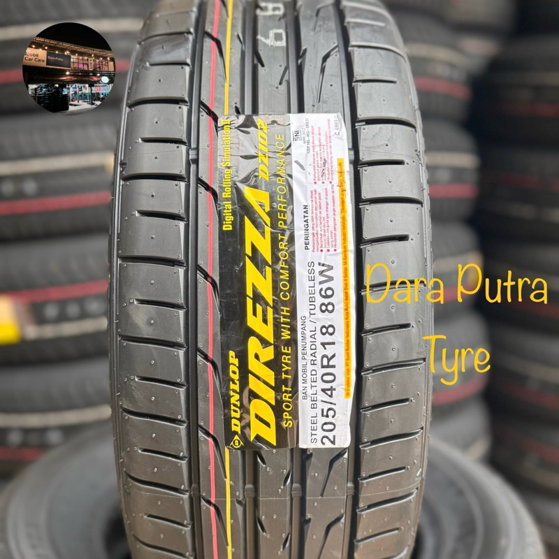 ban mobil 205 40 18 dunlop direzza 102 Ban 205/40 R18 Dunlop Direzza 102