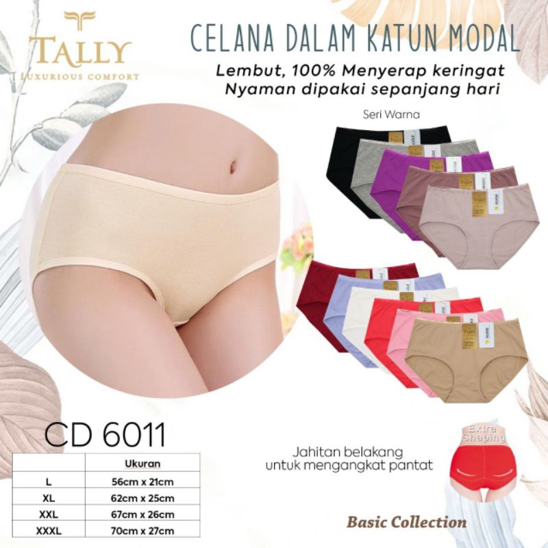 TALLY CD wanita Premium bahan MODAL 6011 Anti Selip