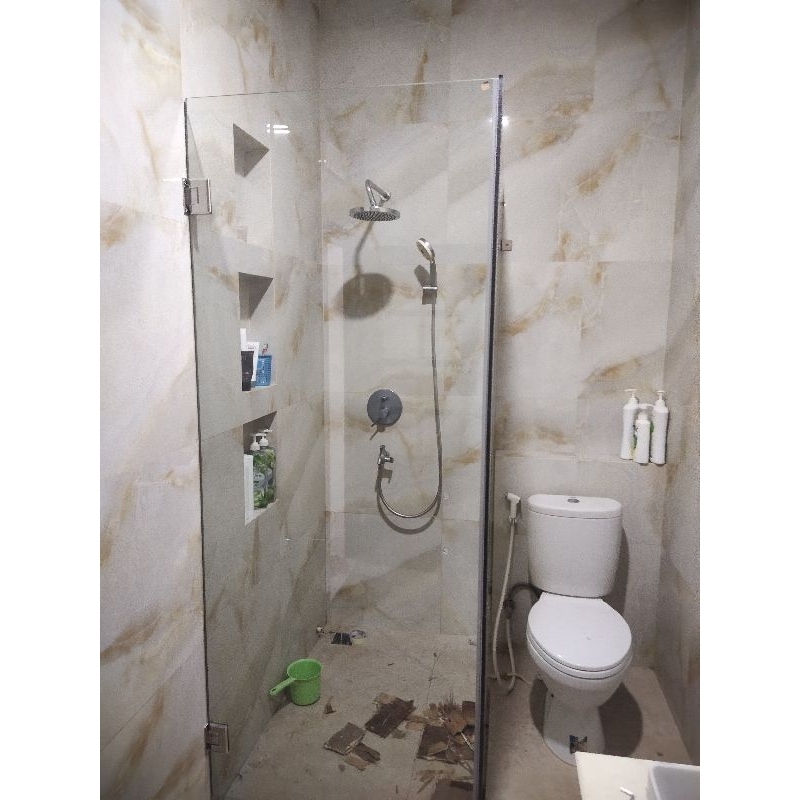 kaca shower kamar mandi kacatempread10mm