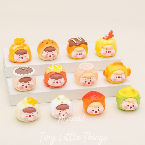 [Mana] Ornamen Mainan Figure Resin DIY 3D Motif Chinese Food 12 Model || Pajangan Anak Unik Figure P
