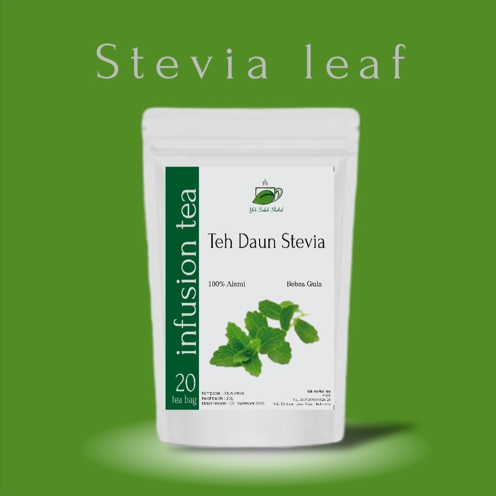

STEVIA LEAF TEA / TEH STEVIA ISI 20 teh dalam kantong teh herbal infusion