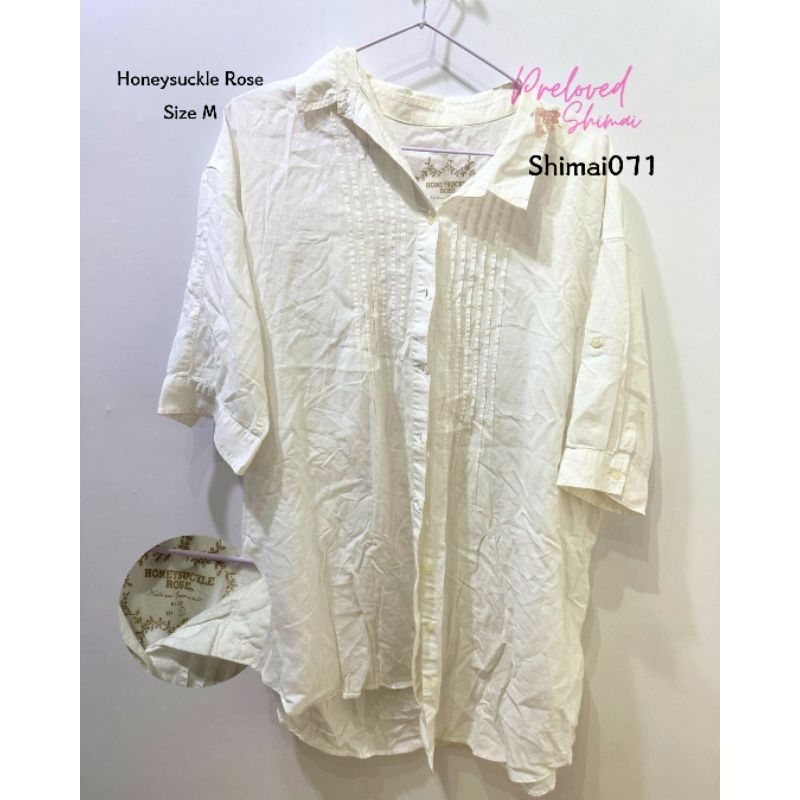 preloved kemeja putih oversized