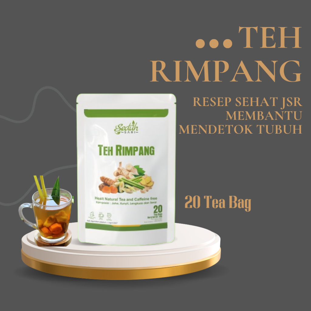 

Seduh Sari Ultimate Rimpang | Teh Rimpang JSR Zaidul Akbar | Teh Kunyit Jahe Serai Lengkuas | Teh Diet Detox | Isi 20 Teh Celup