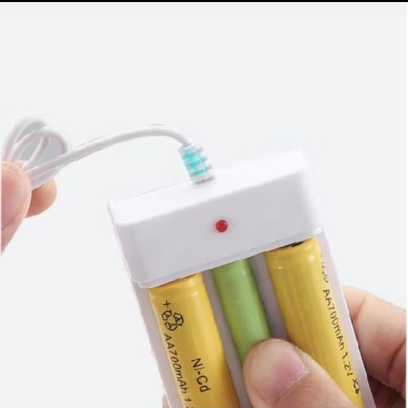 REMIU_SHOP Casan Charger Baterai Isi Ulang AA / AAA Usb 3 Port USB