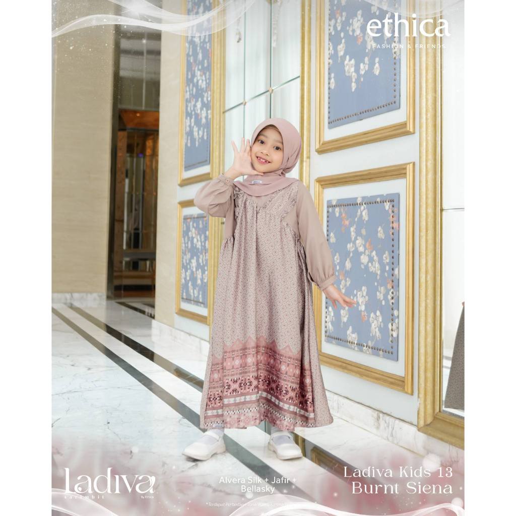 SALE Ethica Gamis Anak Set Ladiva 13 Kids Burnt Siena