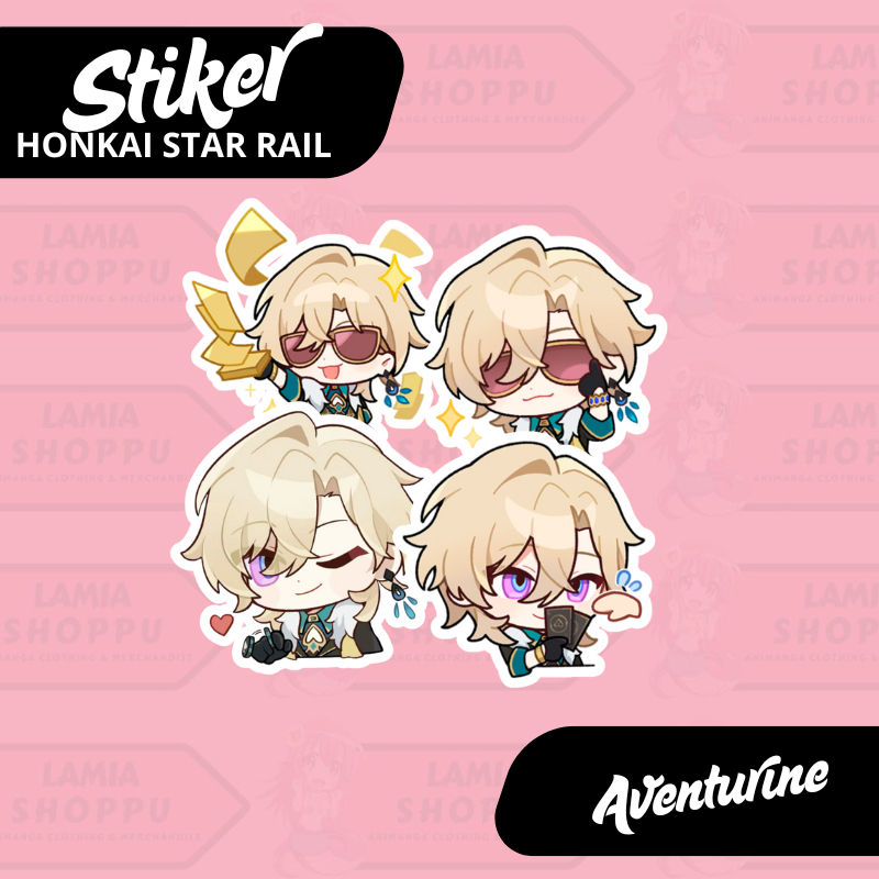 

Stiker Aventurine Honkai Star Rail | Sticker Game HSR Aventurine Vinyl Anti Air