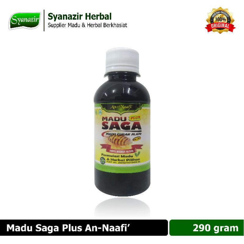 

Madu Saga Plus An Naafi 290 gr - Madu Gurah Alami tanpa Kemasan Box